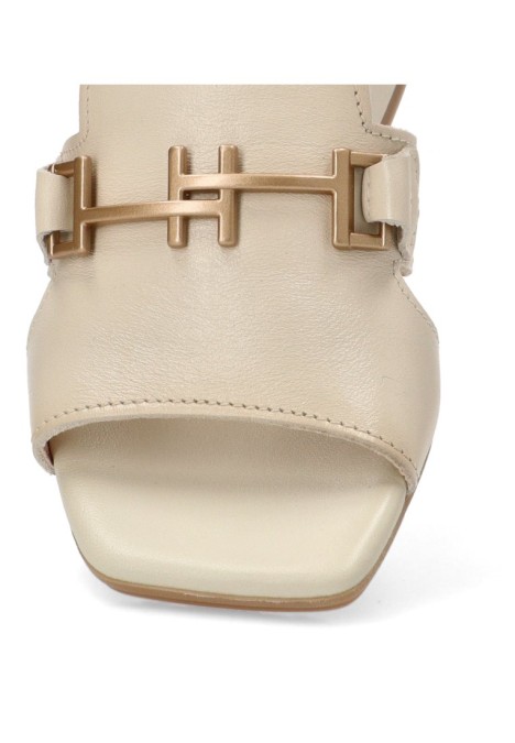 Sandalia de mujer HISPANITAS hv254069 hielo piel tacón medio