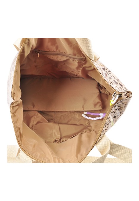 Bolsa playa de mujer ETIKA b30132 beige plástico 