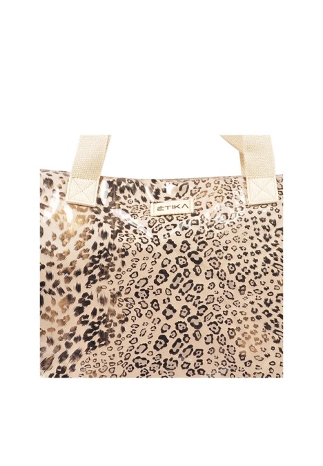 Bolsa playa de mujer ETIKA b30132 beige plástico 