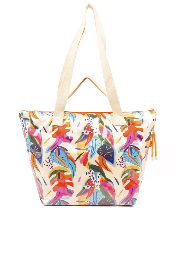Bolsa playa de mujer ETIKA b30132 coral plástico 