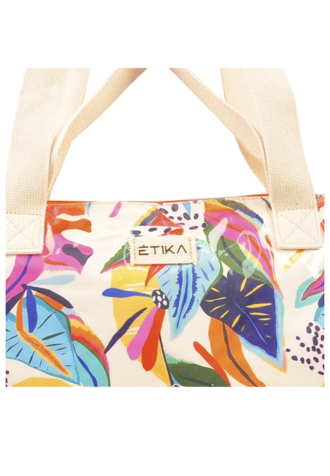 Bolsa playa de mujer ETIKA b30132 coral plástico 