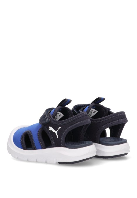Chanclas sandalias playa de niño PUMA 400585 azul textil  suela plana