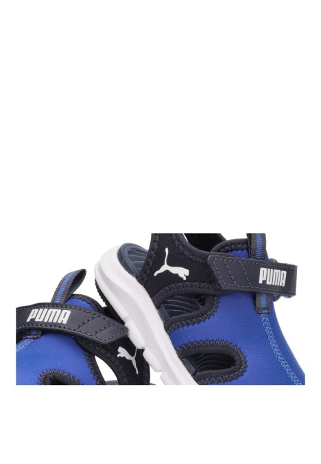 Chanclas sandalias playa de niño PUMA 400585 azul textil  suela plana
