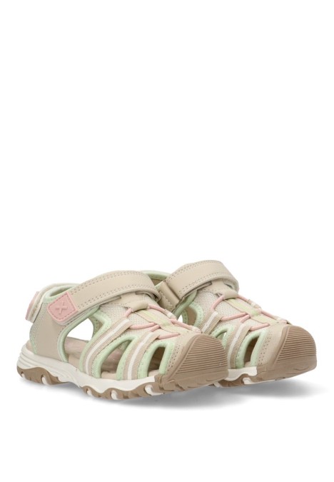 Sandalia de niña XTI KIDS 151157 beige sintetico suela plana