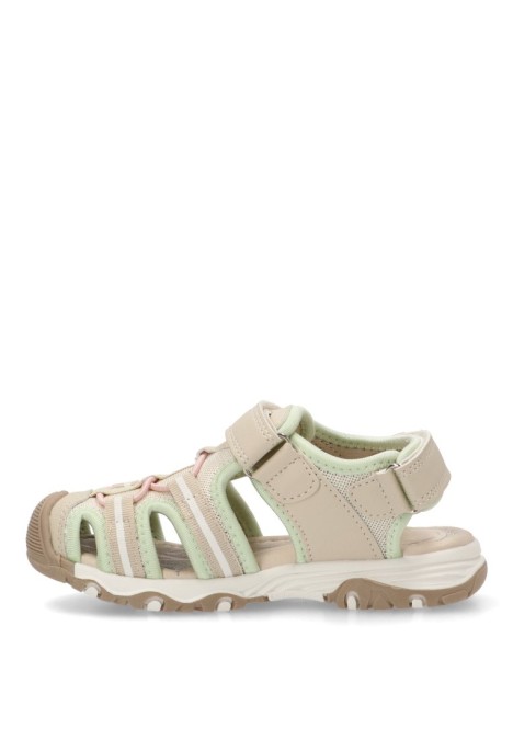 Sandalia de niña XTI KIDS 151157 beige sintetico suela plana