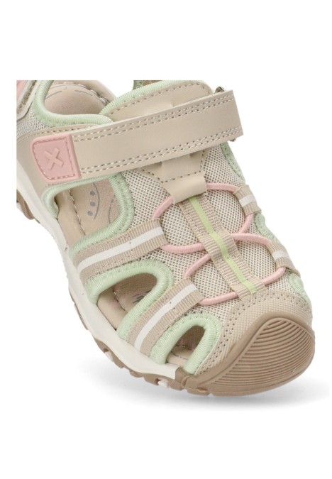 Sandalia de niña XTI KIDS 151157 beige sintetico suela plana