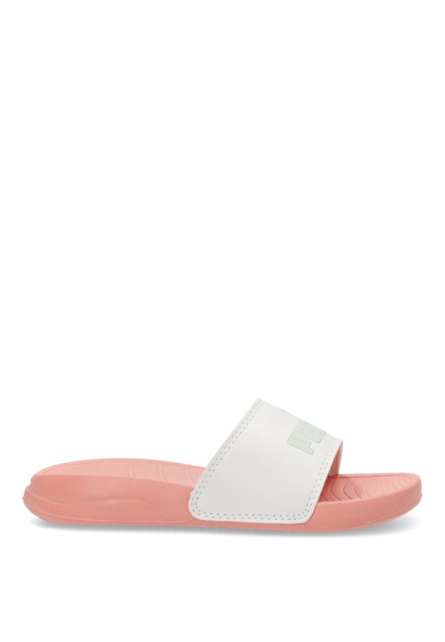 Chanclas sandalias playa de niña PUMA 372017 rosa goma suela plana