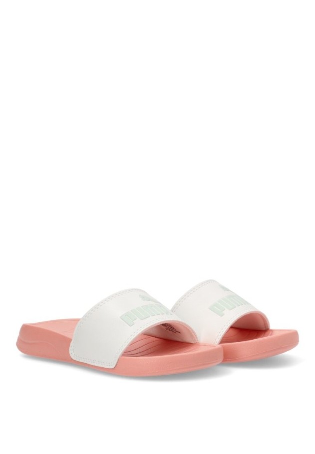 Chanclas sandalias playa de niña PUMA 372017 rosa goma suela plana
