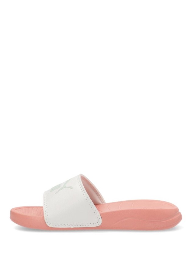 Chanclas sandalias playa de niña PUMA 372017 rosa goma suela plana
