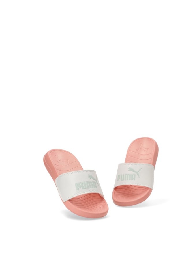 Chanclas sandalias playa de niña PUMA 372017 rosa goma suela plana