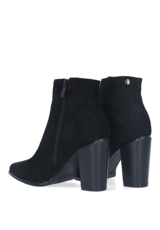 Botin de mujer ETIKA 31902 negro antelina tacón alto