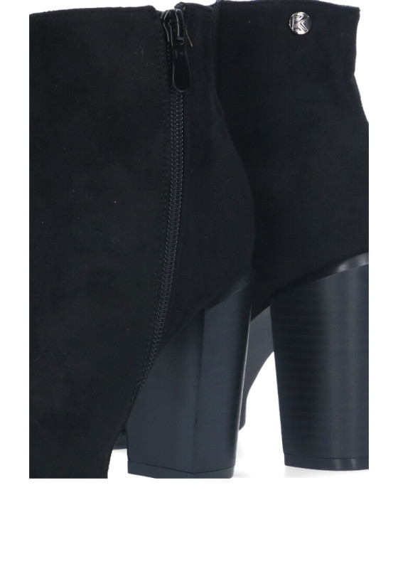 Botin de mujer ETIKA 31902 negro antelina tacón alto