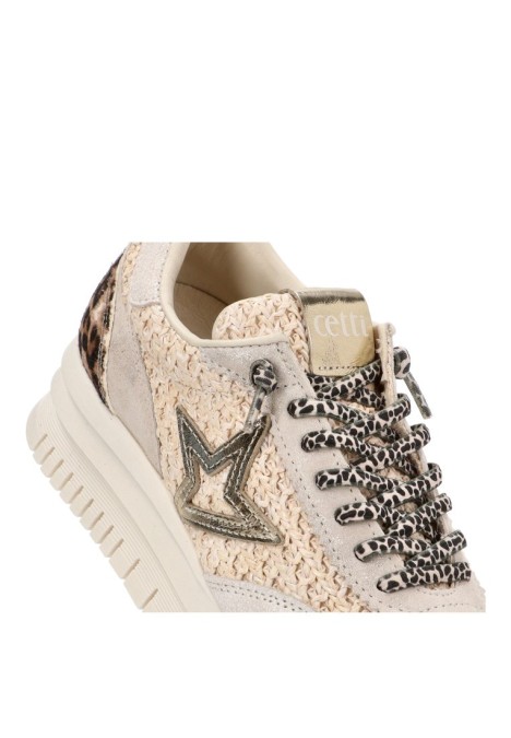 Deportivo de mujer CETTI c-1259xl beige piel suela doble