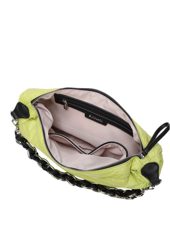 Bolso bandolera pequeña de mujer BINNARI 20650 verde sintetico 