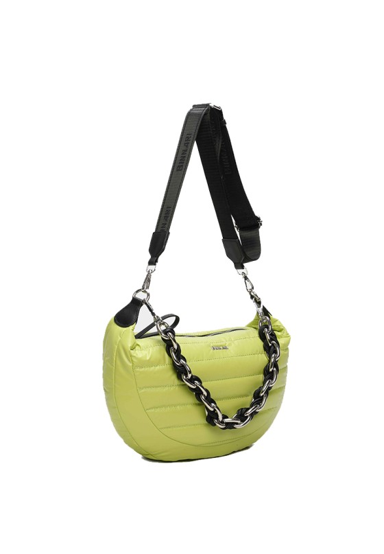 Bolso bandolera pequeña de mujer BINNARI 20650 verde sintetico 