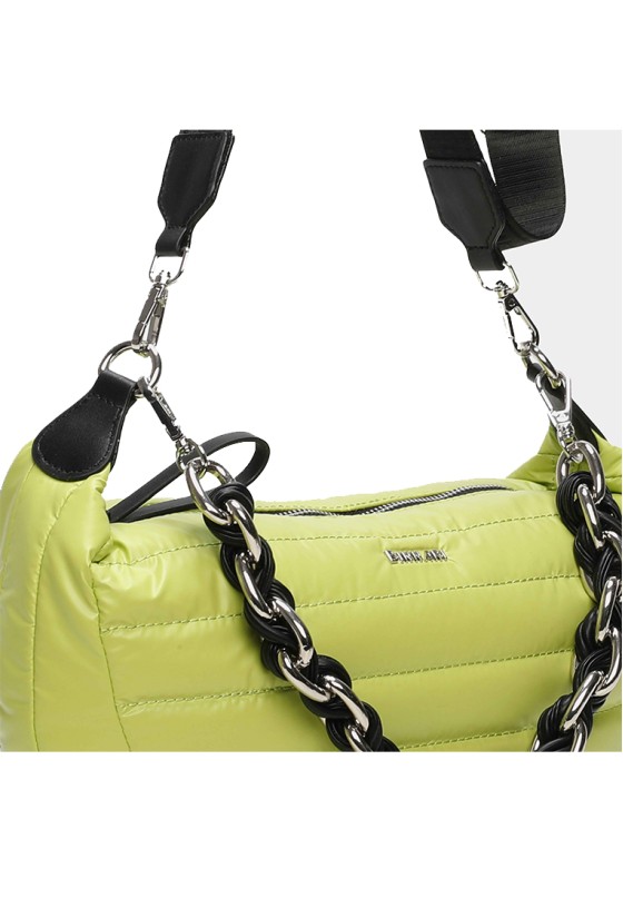 Bolso bandolera pequeña de mujer BINNARI 20650 verde sintetico 