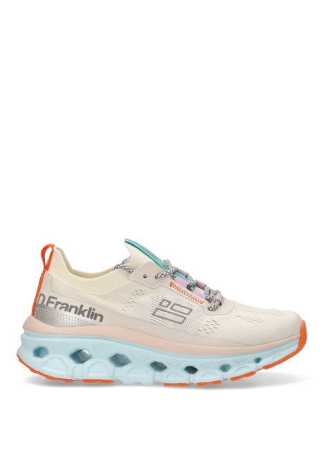 Deportivo de mujer DR FRANKLIN dfsh401001 blanco textil  suela plana