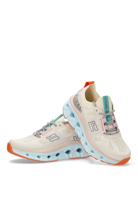 Deportivo de mujer DR FRANKLIN dfsh401001 blanco textil  suela plana
