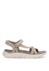 Sandalia de mujer SKECHERS 141451 taupe textil  suela plana