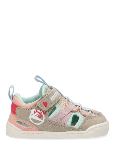 Sandalia barefoot niña Mustang Kids gris