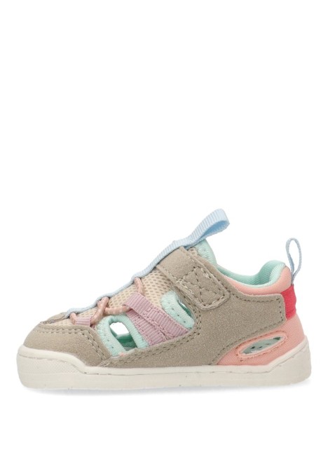 Sandalia barefoot niña Mustang Kids gris