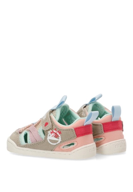 Sandalia barefoot niña Mustang Kids gris
