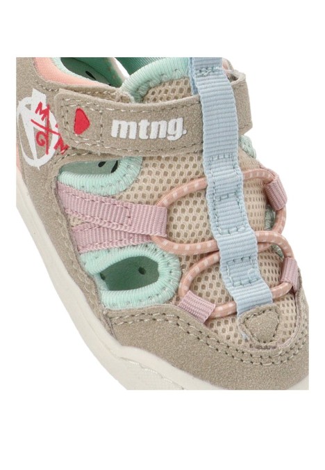 Sandalia barefoot niña Mustang Kids gris