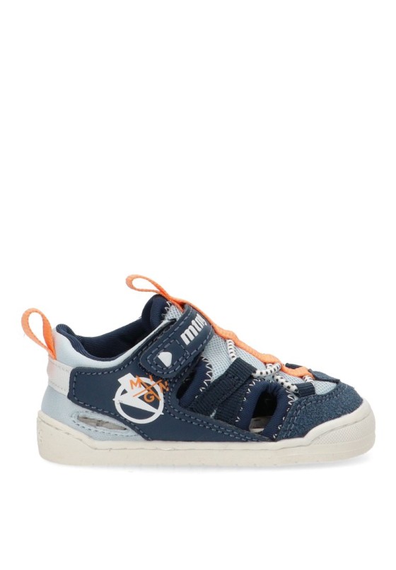 Sandalia de niño Mustang Kids 48908 azul sintetico suela plana