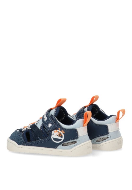 Sandalia de niño Mustang Kids 48908 azul sintetico suela plana