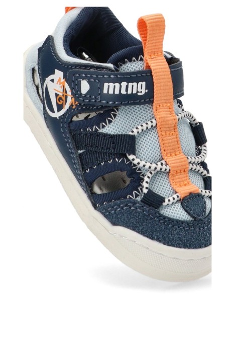 Sandalia de niño Mustang Kids 48908 azul sintetico suela plana