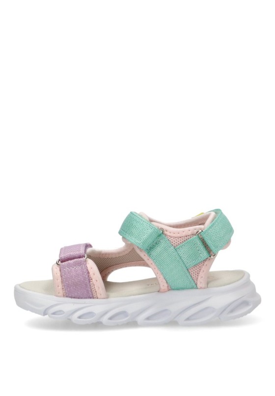 Sandalia de niña LUNA KIDS rbsc728 multicolor textil  suela plana