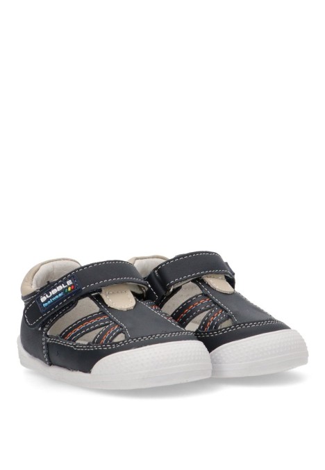 Sandalia barefoot niño LUNA KIDS rbs944 marino – vista lateral