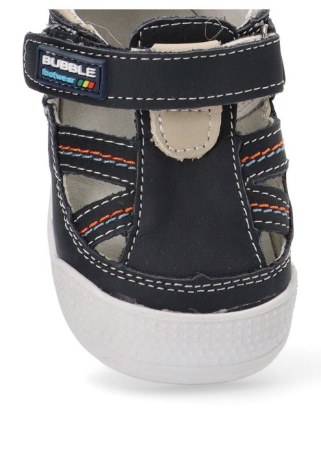 Sandalia barefoot niño LUNA KIDS rbs944 marino – vista lateral