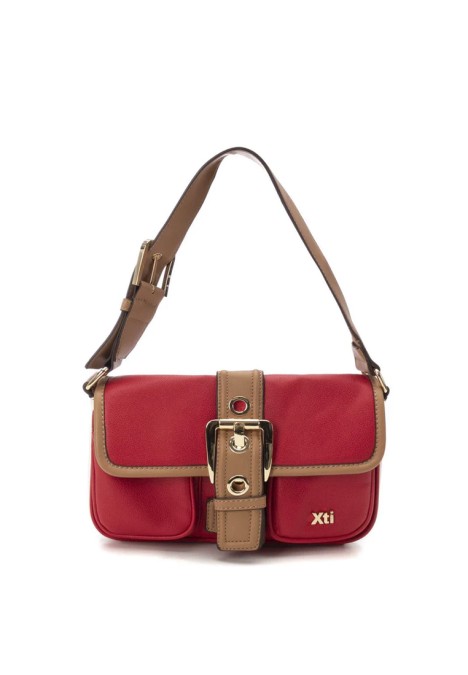 Bolso bandolera pequeña de mujer XTI 184431 rojo sintetico 