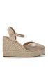 Alpargata de mujer TINAS 5116 taupe sintetico cuña alta