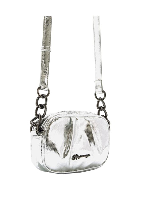 Bolso bandolera pequeña de mujer MARIA MARE bobby plata sintetico 
