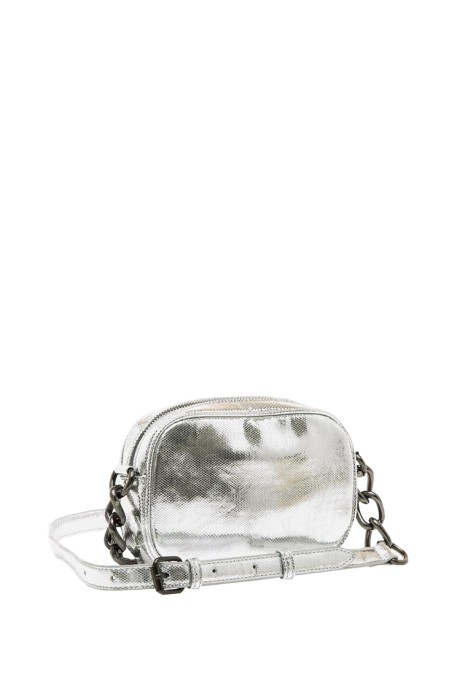 Bolso bandolera pequeña de mujer MARIA MARE bobby plata sintetico 