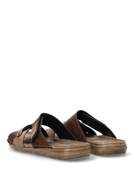 Sandalia de hombre ARIZONA 8013 marron sintetico suela plana