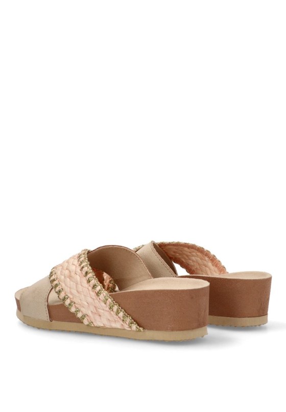 Sandalia de mujer GIOSEPPO oma beige sintetico cuña media
