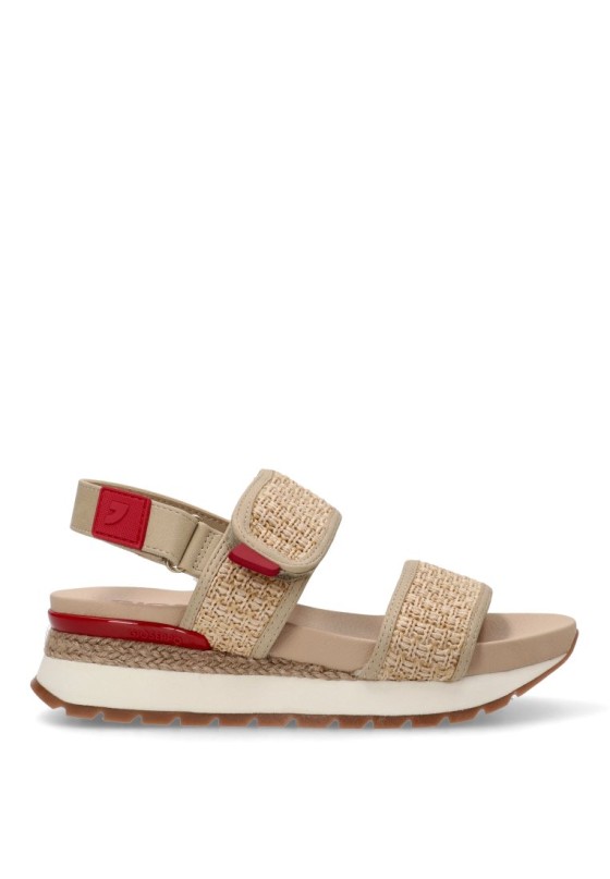 Sandalia de mujer GIOSEPPO argonne beige sintetico cuña media