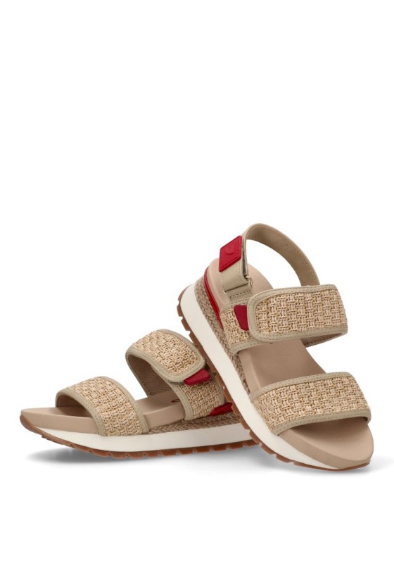Sandalia de mujer GIOSEPPO argonne beige sintetico cuña media