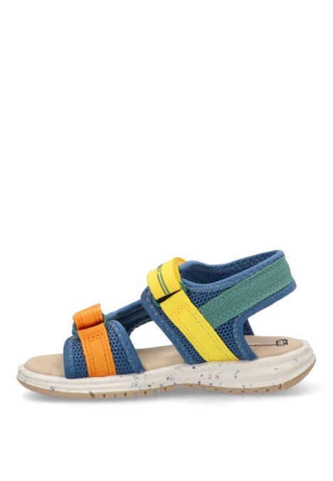 Sandalia de niño PABLOSKY 9816 jeans textil  suela plana