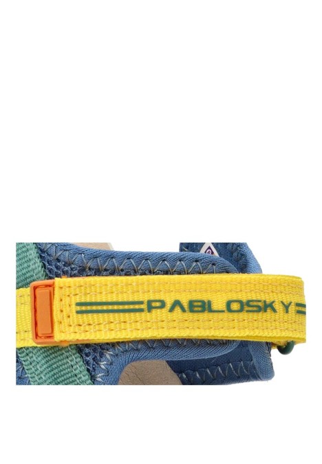 Sandalia de niño PABLOSKY 9816 jeans textil  suela plana