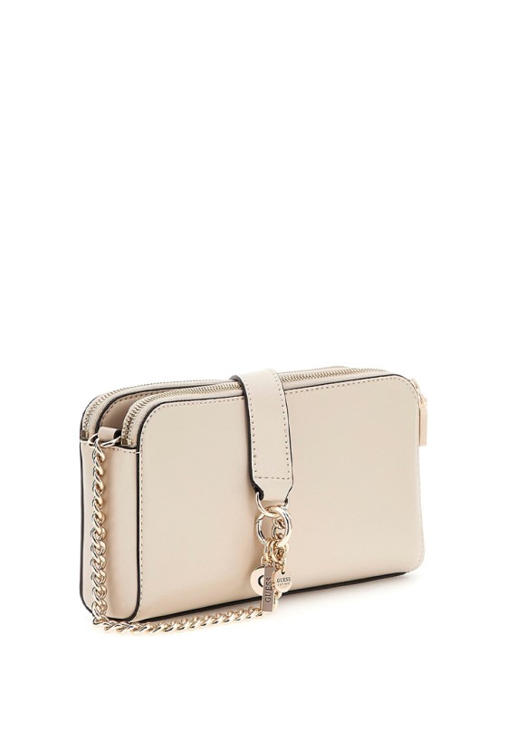 Bolso bandolera pequeña de mujer GUESS hwvg94-93120 beige sintetico 