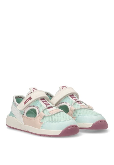 Sandalia barefoot niña Mustang Kids verde