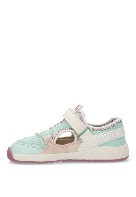 Sandalia barefoot niña Mustang Kids verde
