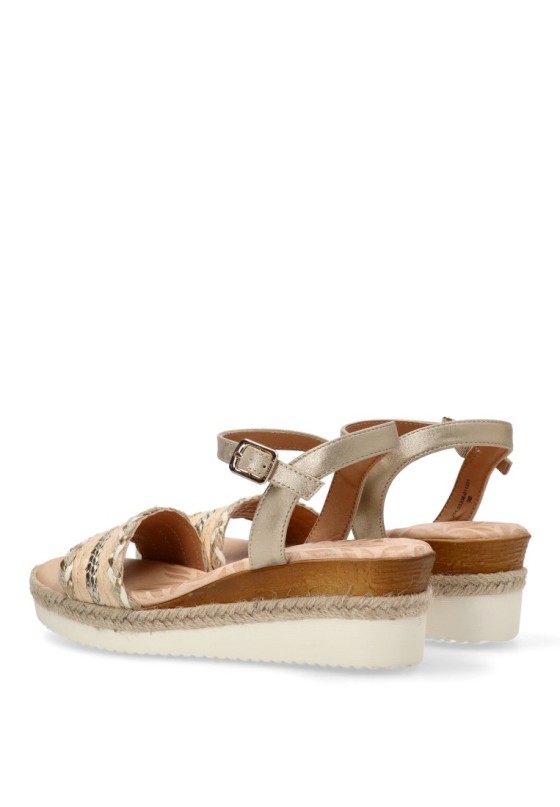 Sandalia mujer MUSTANG 53338 platino