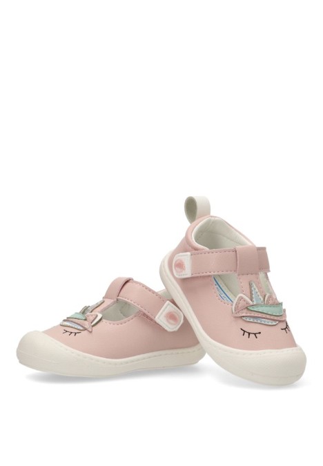Sandalia barefoot niña CONGUITOS rosa