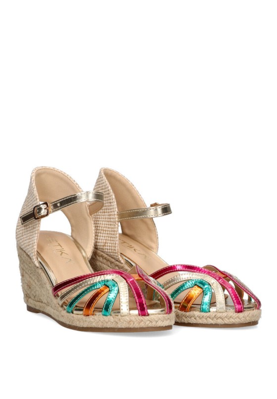 Sandalia mujer ETIKA 20019 multicolor