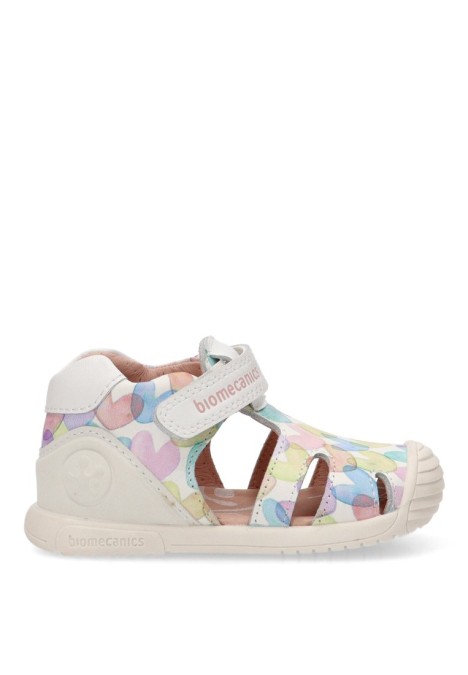 Sandalia barefoot niña BIOMECANICS blanco